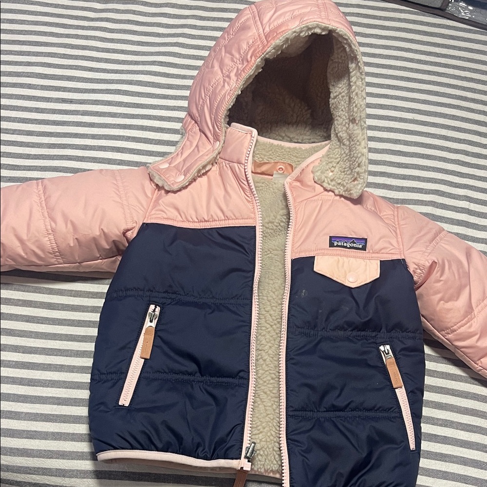 Patagonia Two-Tone Pink and Navy Jacket